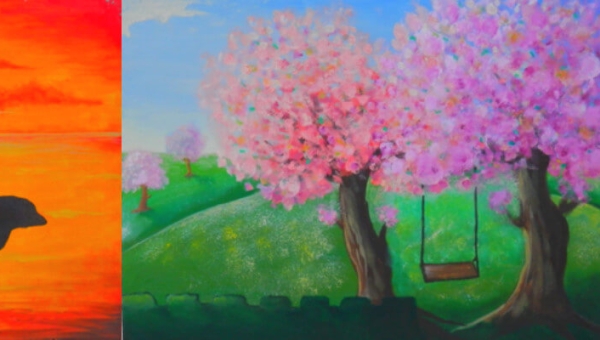 Alcuni dei quadri di Mara Fantin